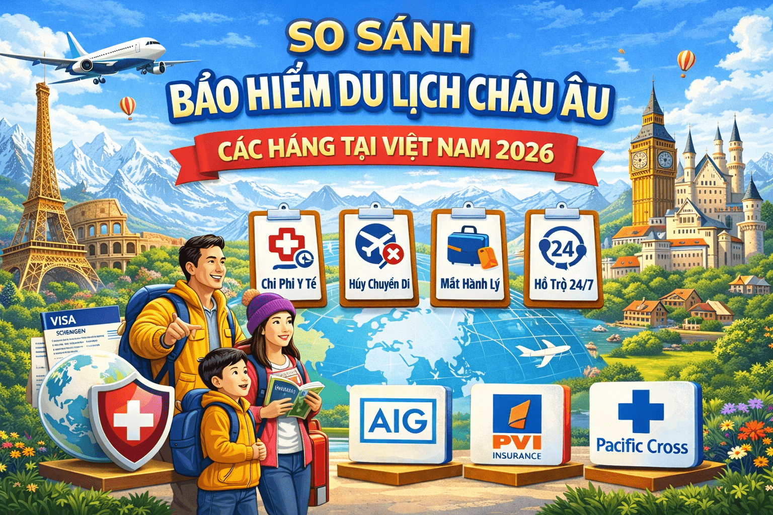 bảo hiểm du lịch châu Âu hãng nào tốt nhất