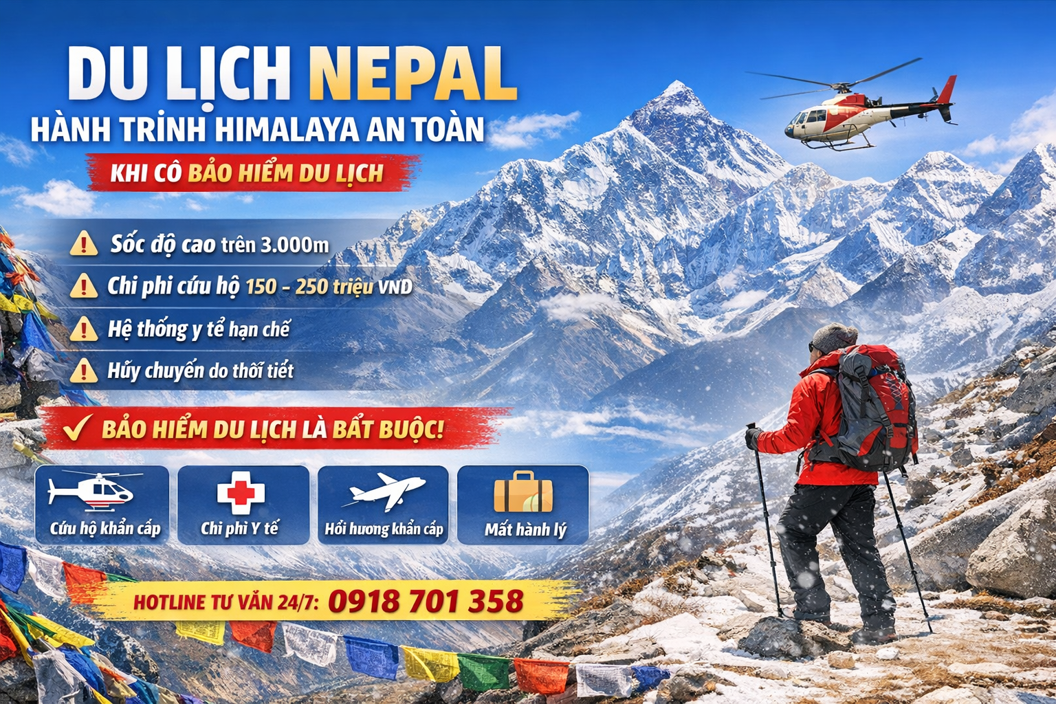 DU LỊCH NEPAL – HÀNH TRÌNH HIMALAYA AN TOÀN KHI CÓ BẢO HIỂM DU LỊCH