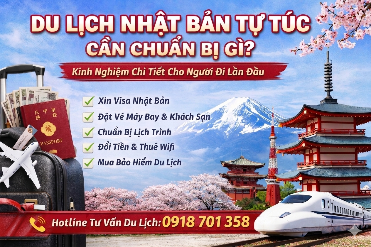 Du lịch Nhật Bản tự túc cần chuẩn bị gì