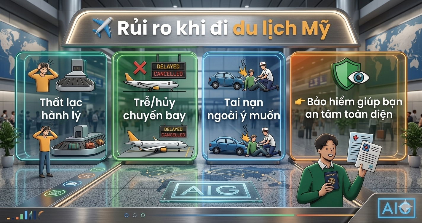 Rủi ro khi đi du lịch Mỹ