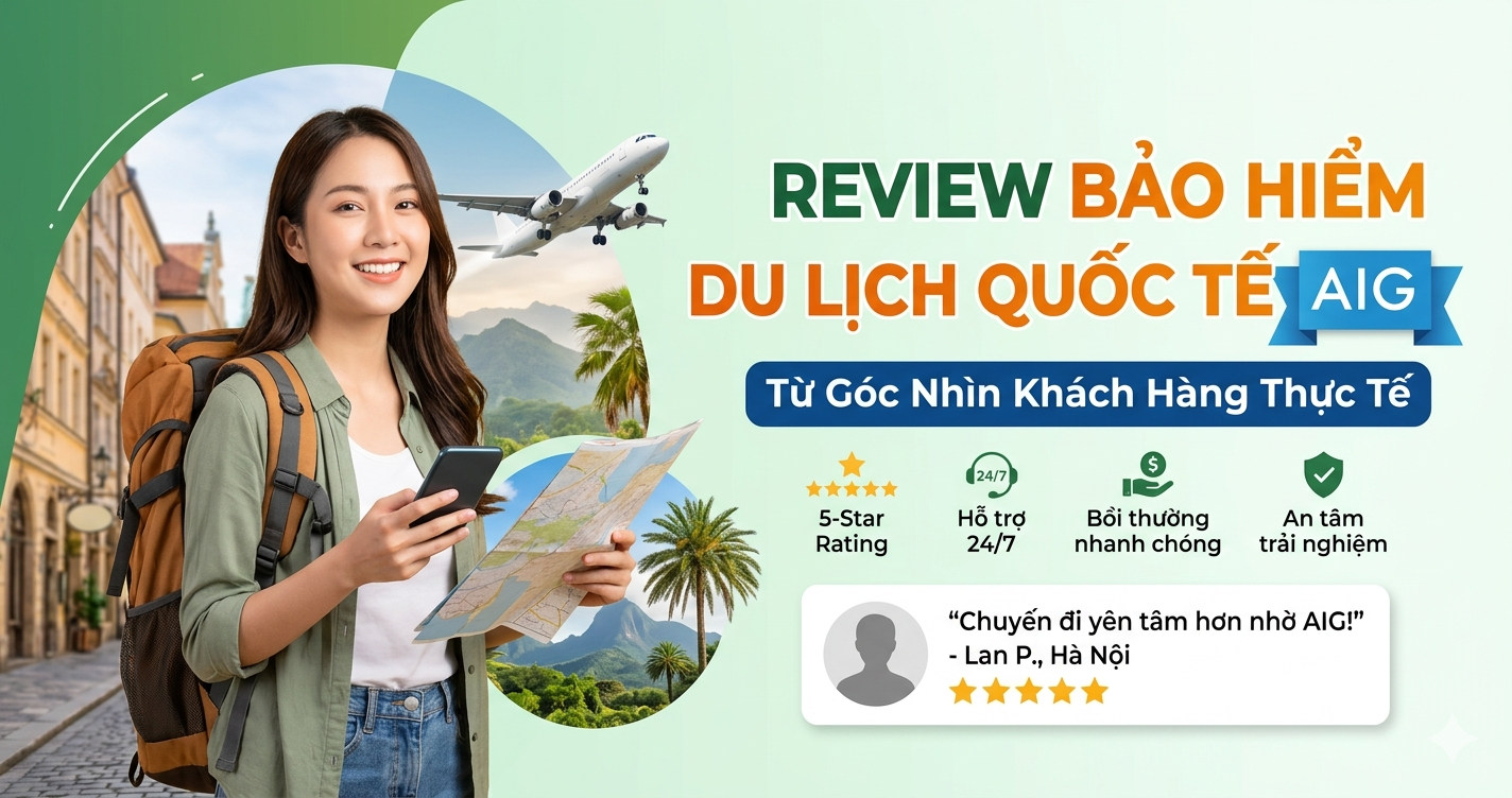 bảo hiểm du lịch quốc tế aig review thực tế