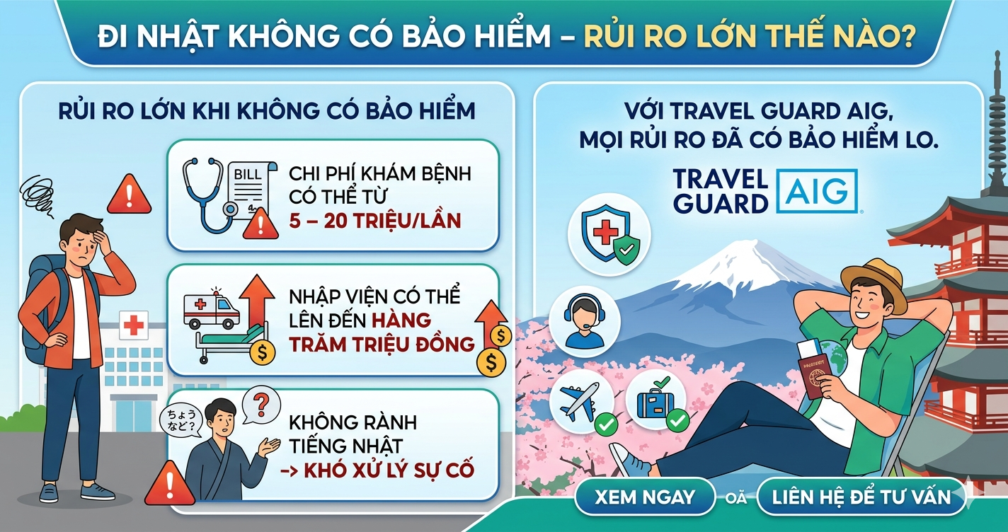 chi phi y te tai nhat ban cao can bao hiem du lich aig