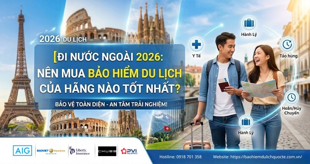 Đi Nước Ngoài 2026: Nên Mua Bảo Hiểm Du Lịch Của Hãng Nào Tốt Nhất