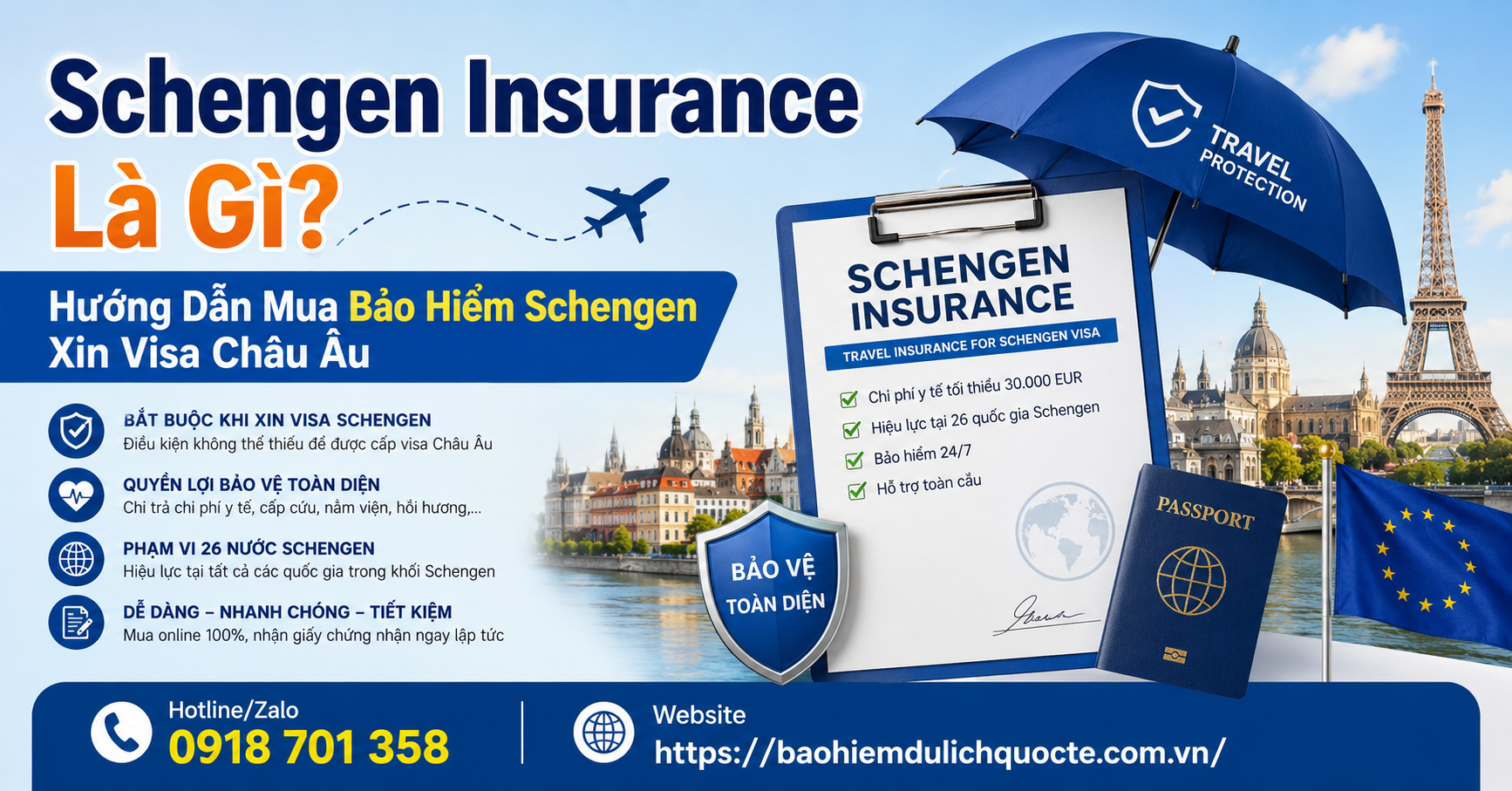 Schengen Insurance Là Gì? Những Điều Cần Biết Khi Xin Visa Châu Âu